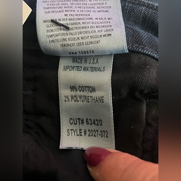 Citizens of Humanity Women Jolene High Rise Straight Jeans in Dark Wash Size 27 - Picture 5 of 8